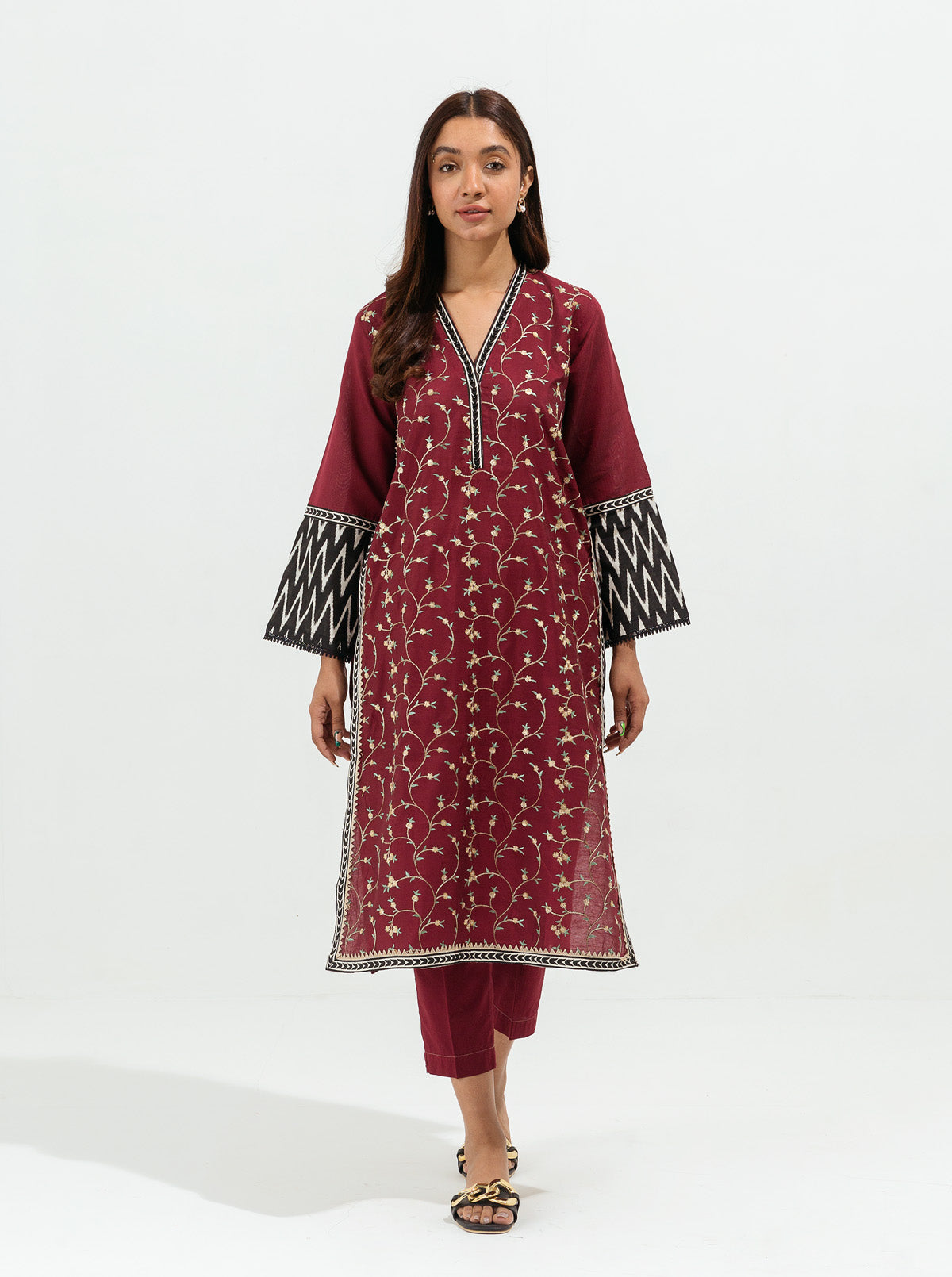 Beechtree - EMBROIDERED TWO TONE SHIRT (LUXURY PRET)