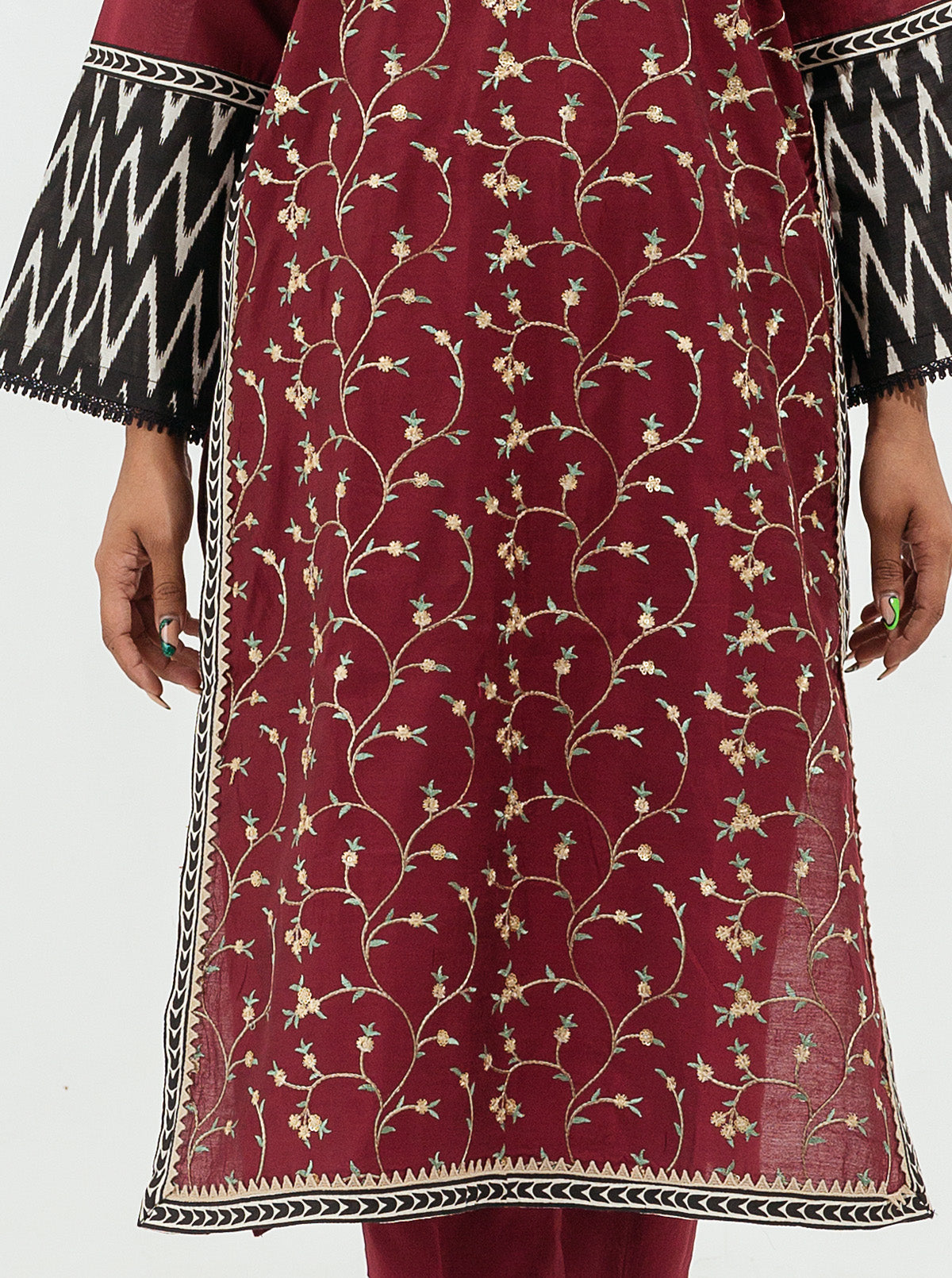 Beechtree - EMBROIDERED TWO TONE SHIRT (LUXURY PRET)