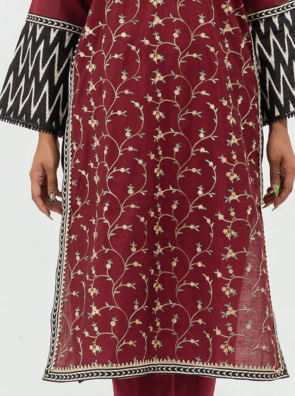 Beechtree - EMBROIDERED TWO TONE SHIRT (LUXURY PRET)