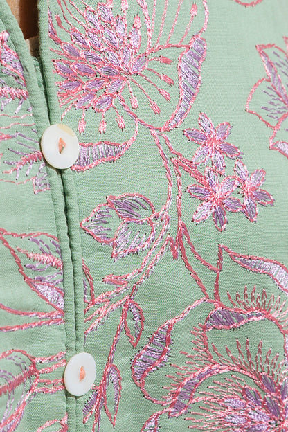 Beechtree - EMBROIDERED VISCOSE SHIRT (PRET)