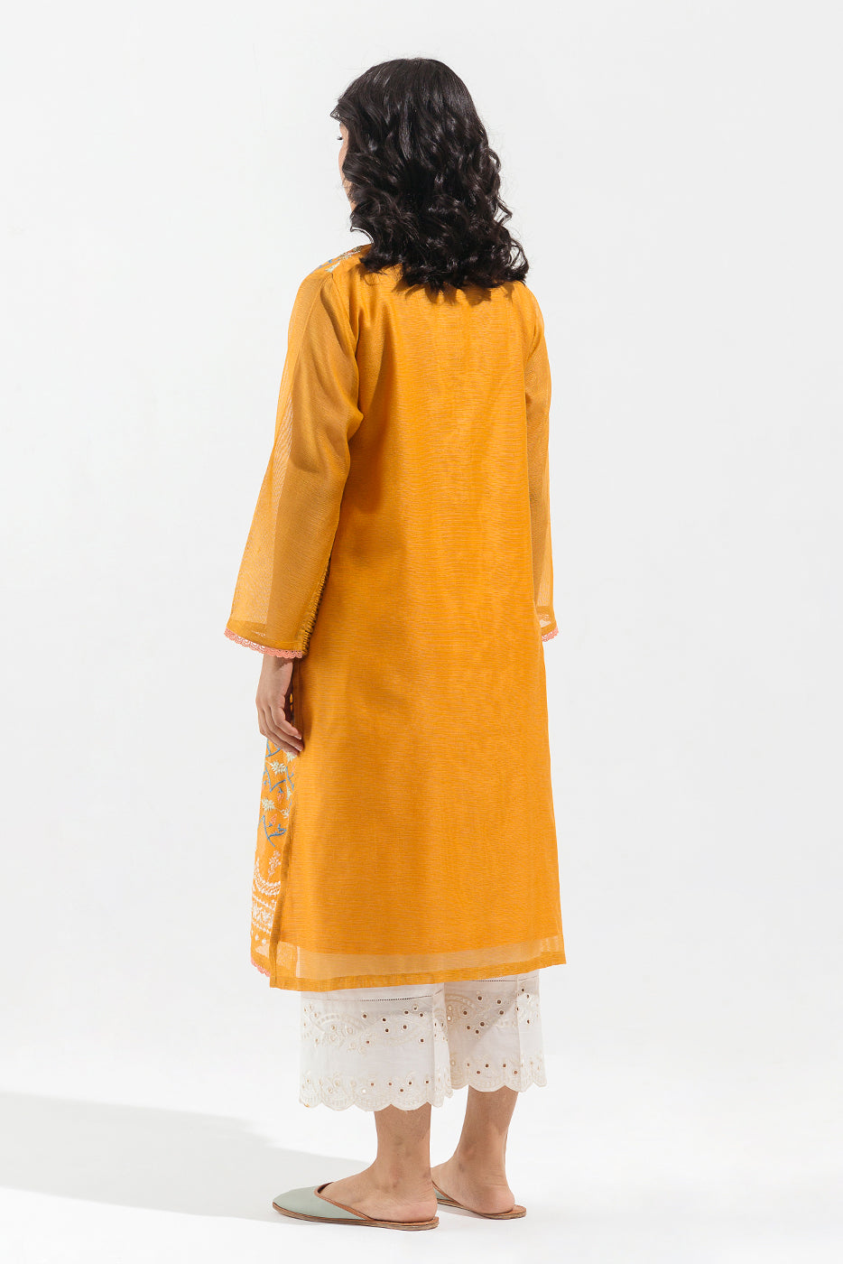 Beechtree - EMBROIDERED COTTON NET SHIRT (LUXURY PRET)