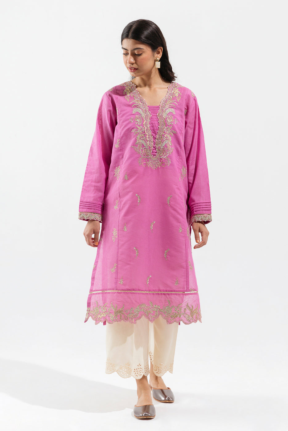Beechtree - EMBROIDERED KARANDI SHIRT (LUXURY PRET)