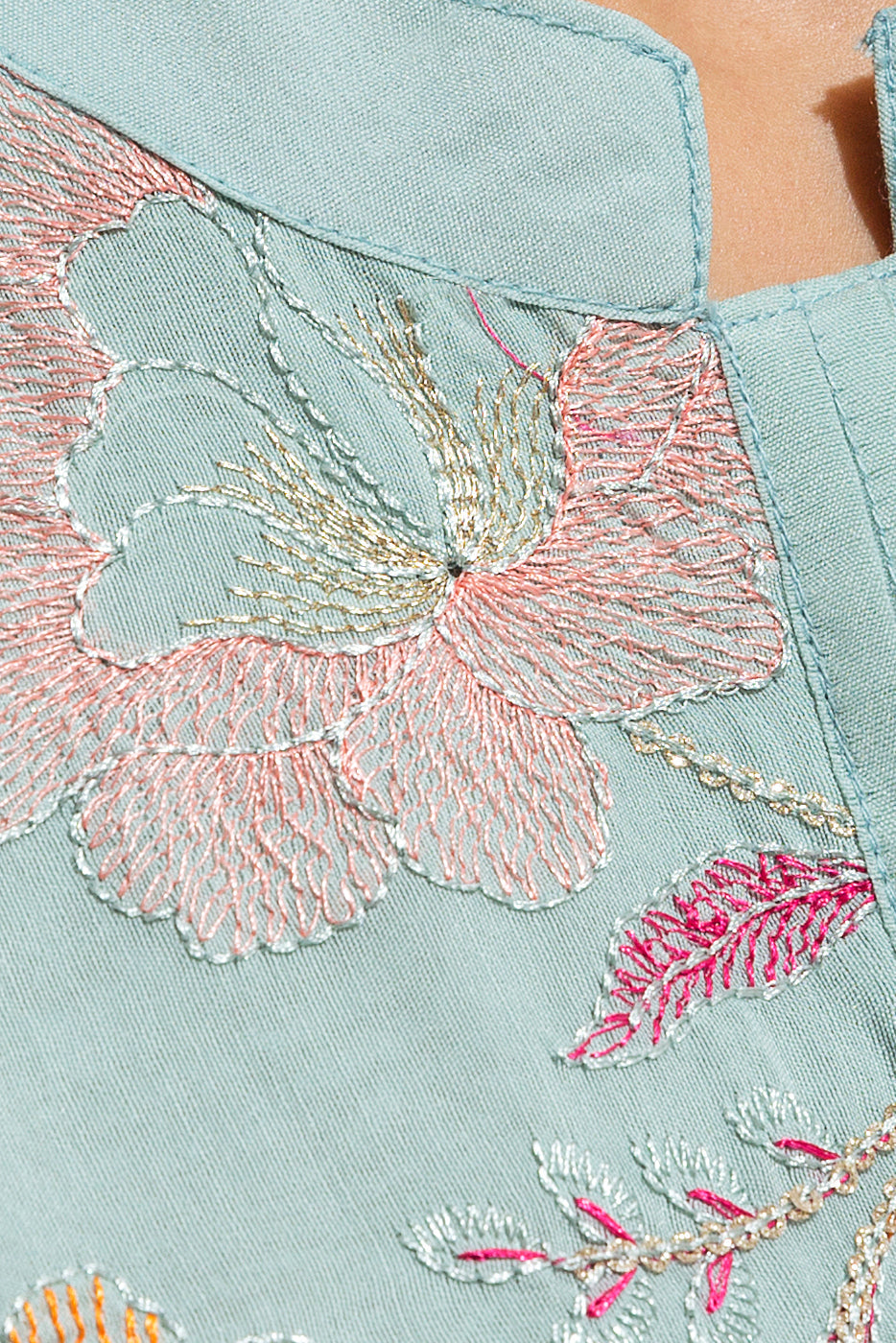 Beechtree - EMBROIDERED PAPER COTTON SHIRT (LUXURY PRET)