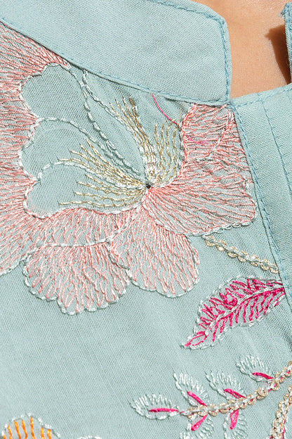 Beechtree - EMBROIDERED PAPER COTTON SHIRT (LUXURY PRET)