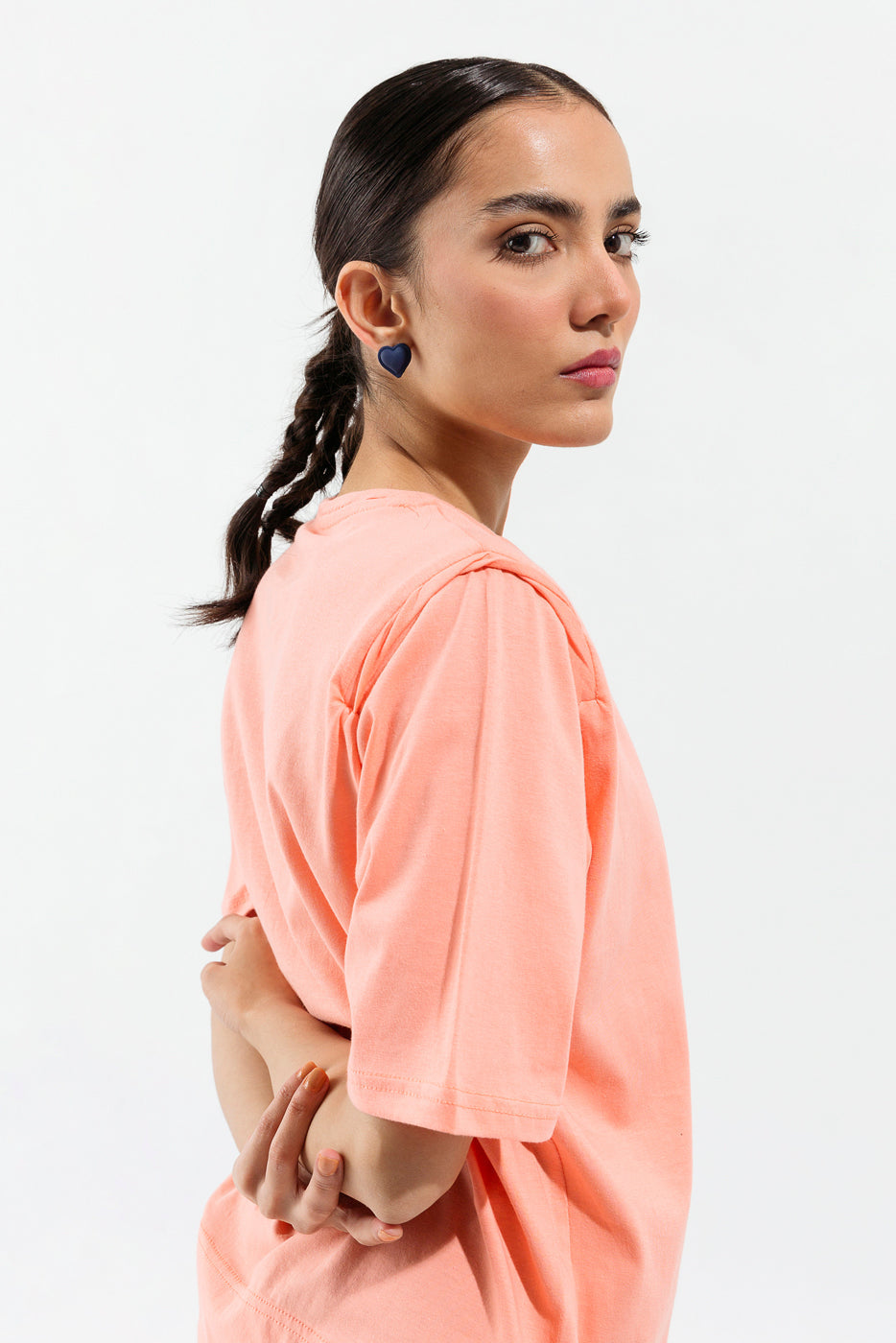 Beechtree - Light pink round neck t-shirt