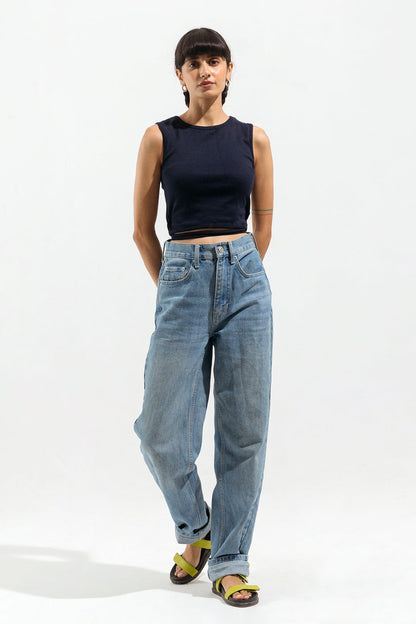 Beechtree - Navy Blue Criss Cross Tanktop