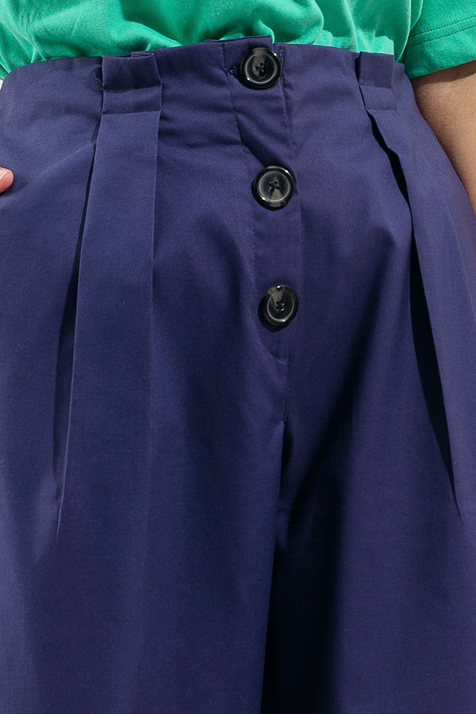 Beechtree - Blue Wide Leg High Rise Pants