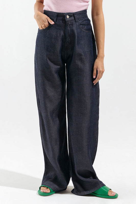 Beechtree - Dark Blue Wide Leg Jeans