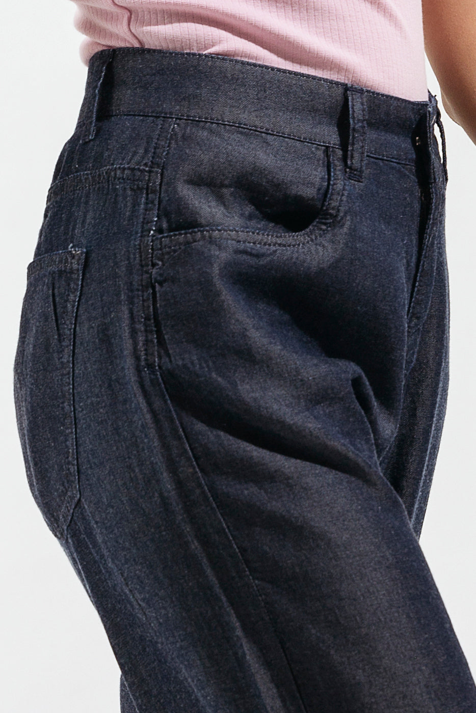 Beechtree - Dark Blue Wide Leg Jeans