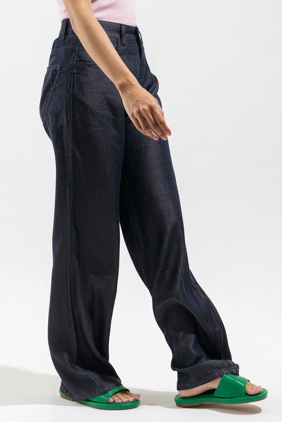Beechtree - Dark Blue Wide Leg Jeans