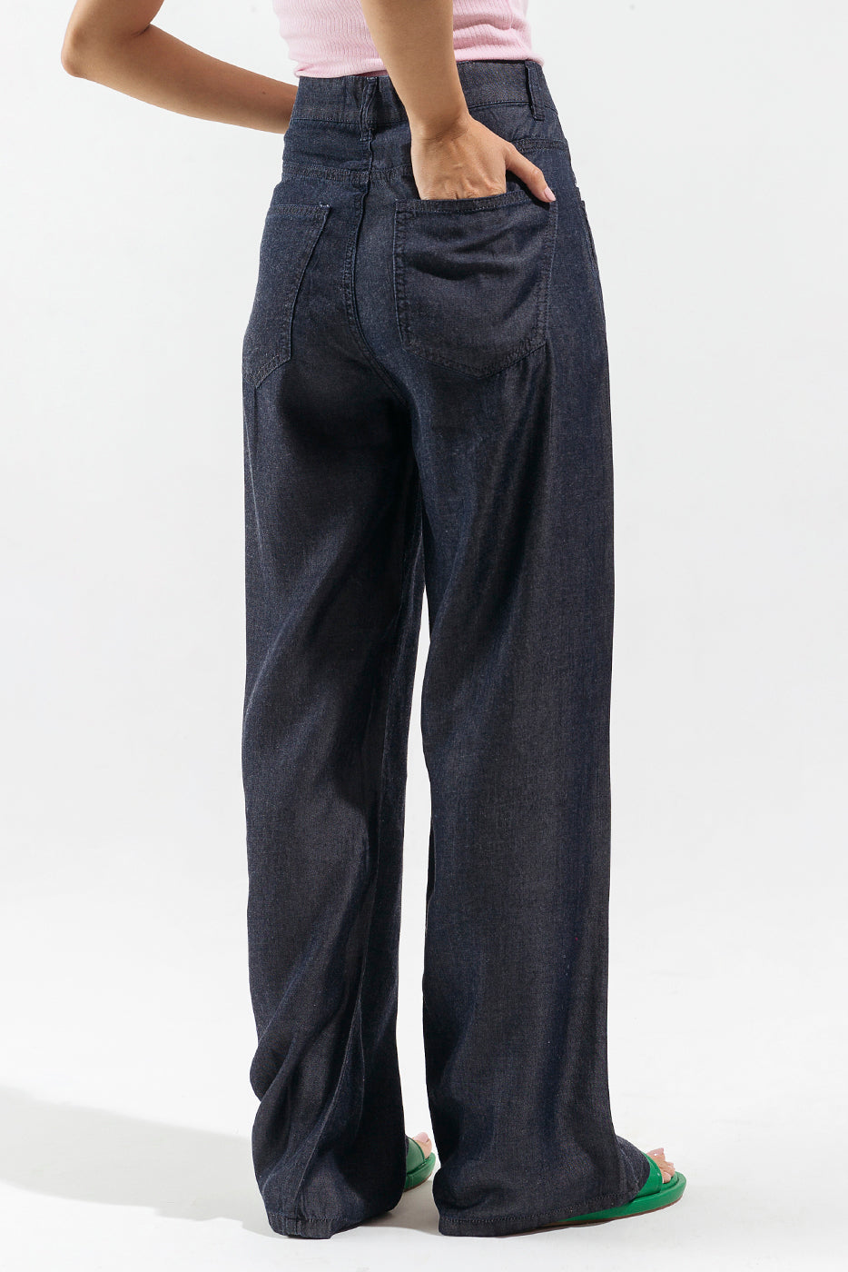 Beechtree - Dark Blue Wide Leg Jeans