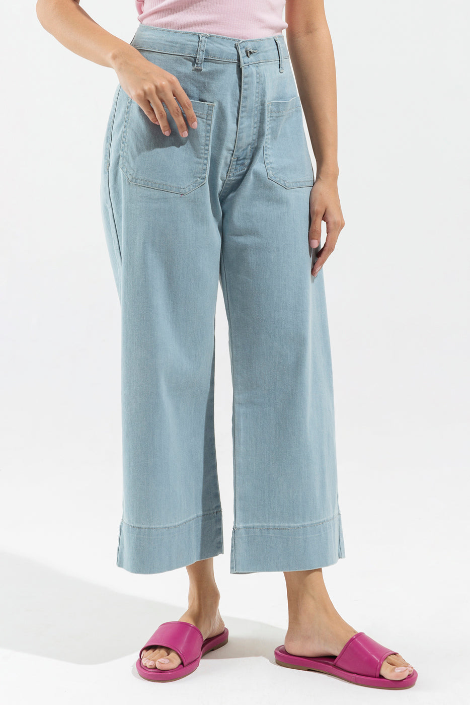 Beechtree - Light Wash Denim Culottes