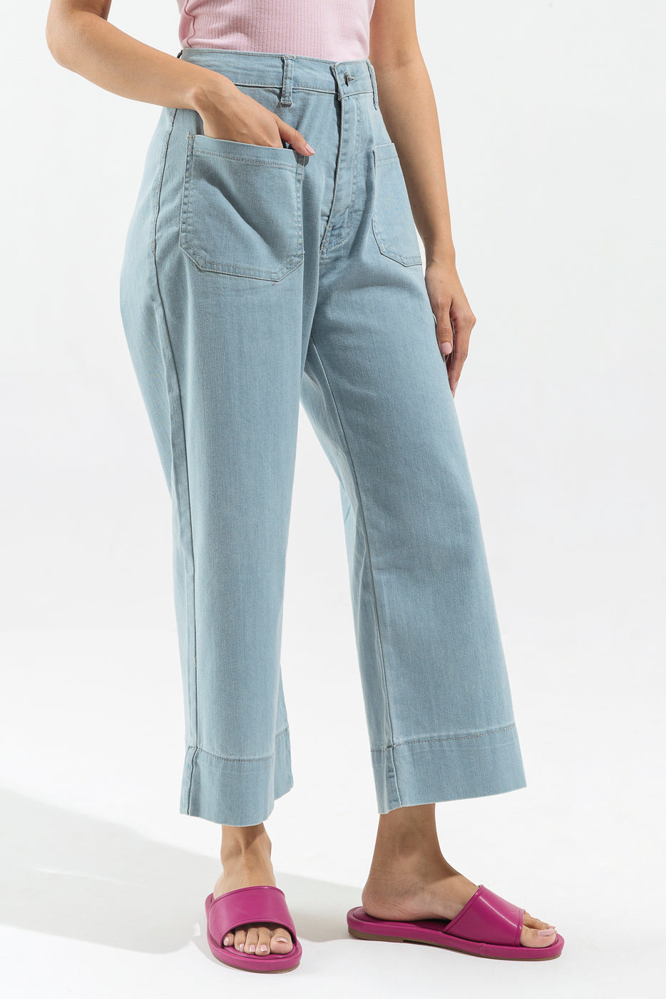 Beechtree - Light Wash Denim Culottes