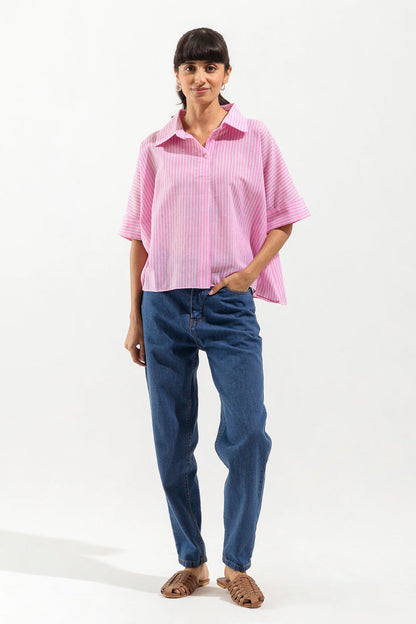 Beechtree - Light Pink Textured Top