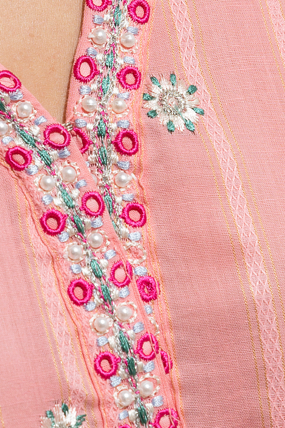 Beechtree - EMBROIDERED YARN DYED SHIRT (PRET)