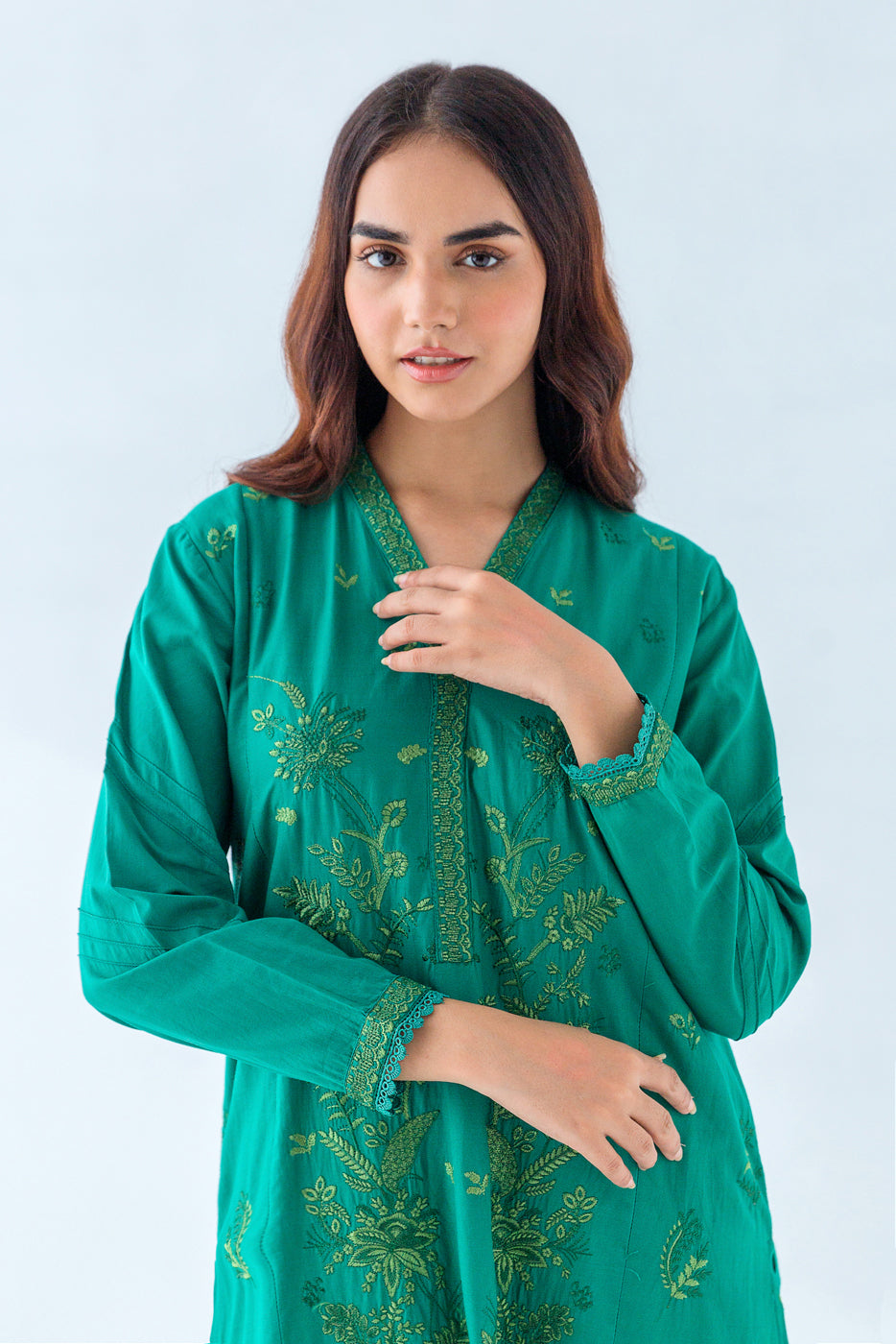 Beechtree - EMBROIDERED LAWN SHIRT (PRET)