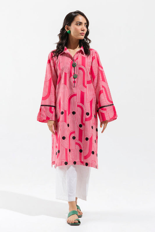 Beechtree - EMBROIDERED PRINTED LAWN SHIRT (PRET)