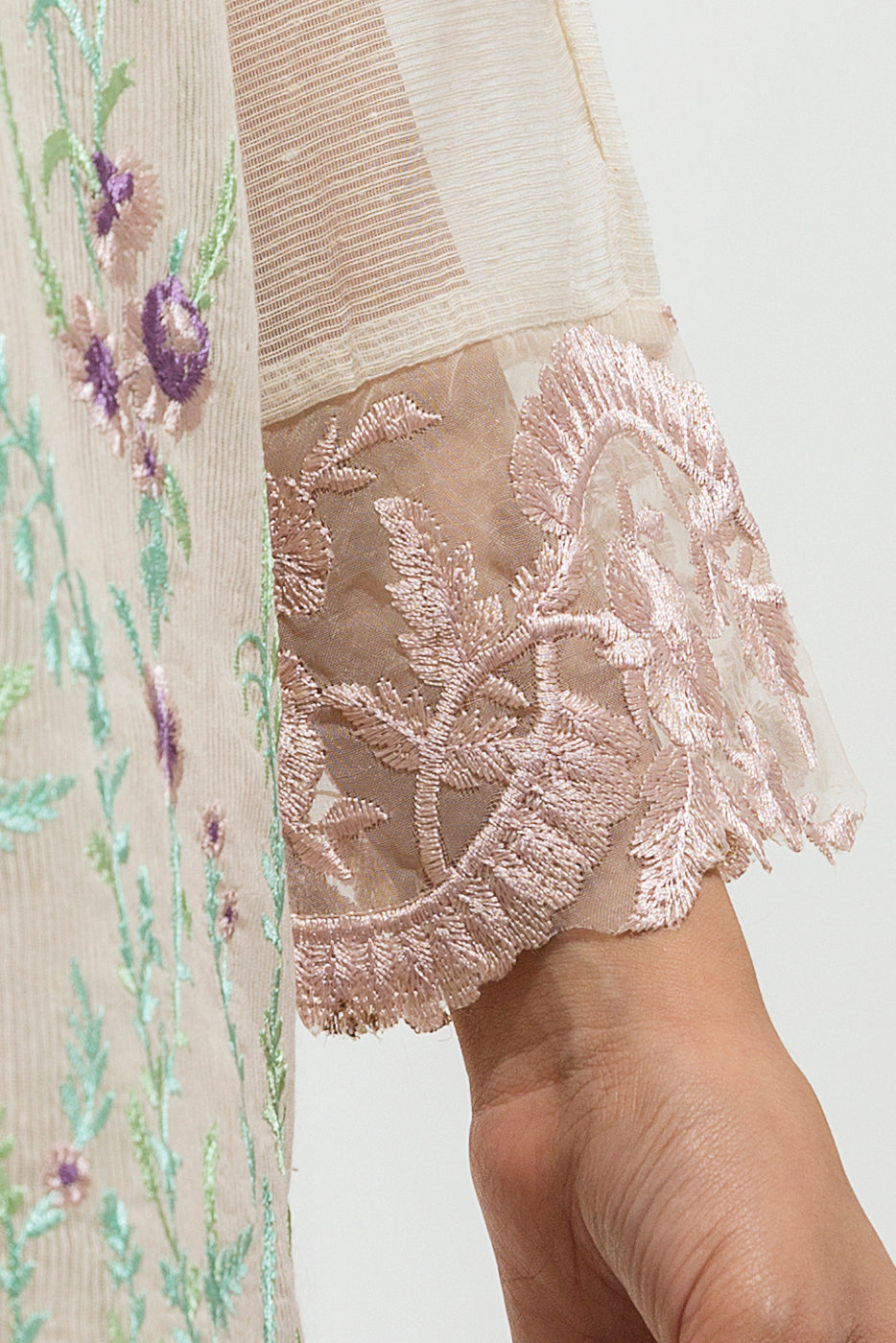 Beechtree - Embroidered Shirt With Dupatta