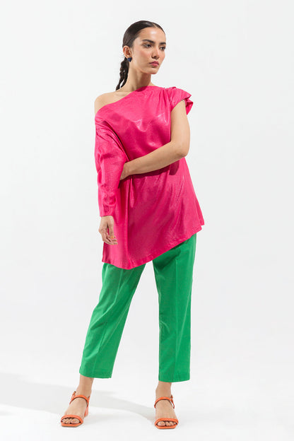 Beechtree - Shocking pink drop shoulder top