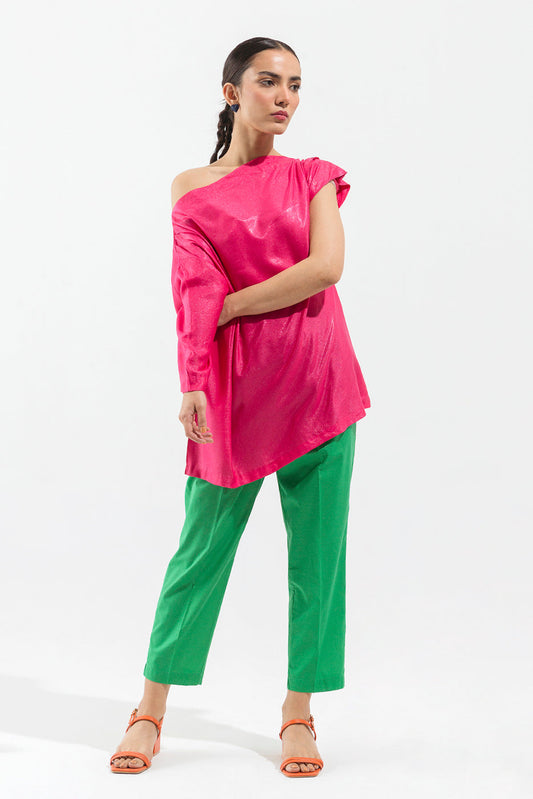 Beechtree - Shocking pink drop shoulder top