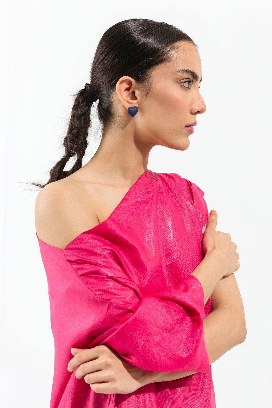 Beechtree - Shocking pink drop shoulder top