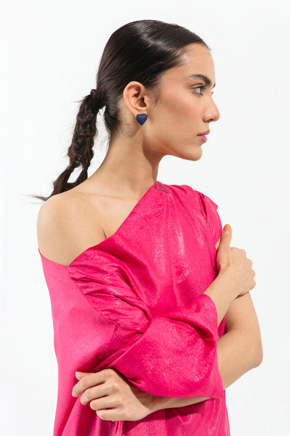 Beechtree - Shocking pink drop shoulder top