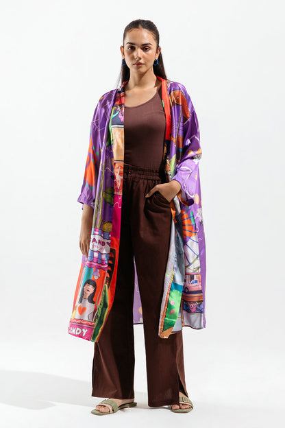 Beechtree - Printed Silk Kimono