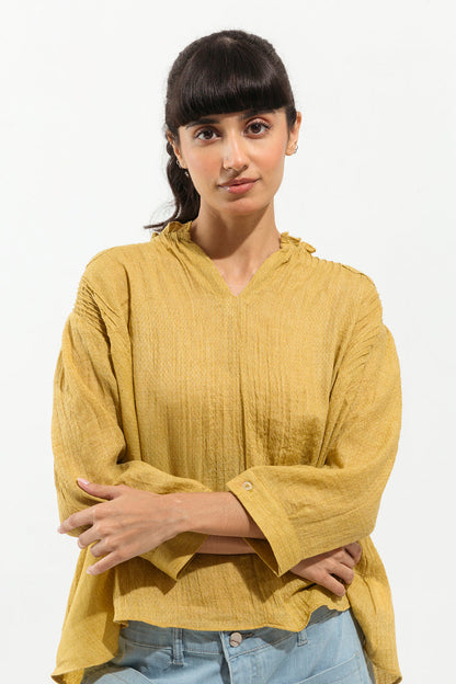 Beechtree - off white textured top