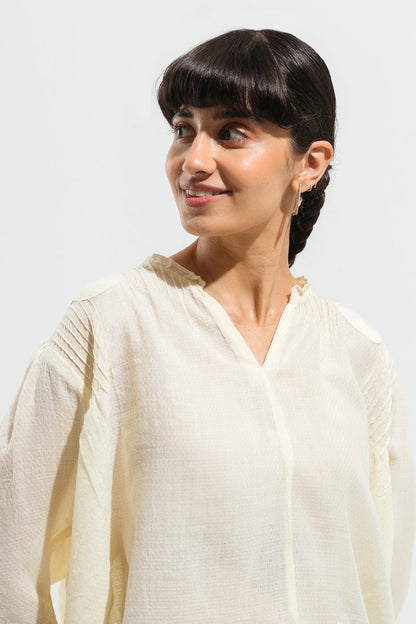 Beechtree - Off White Textured Top