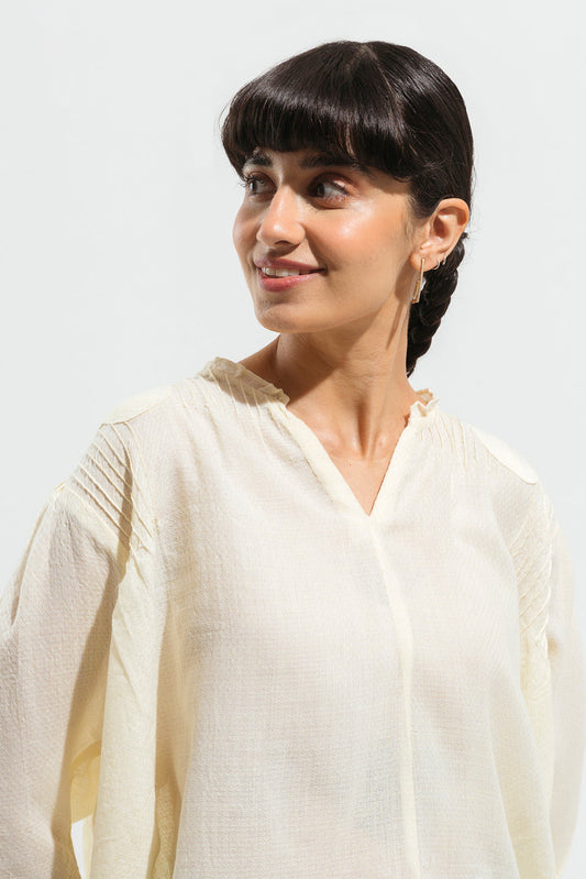 Beechtree - Off White Textured Top