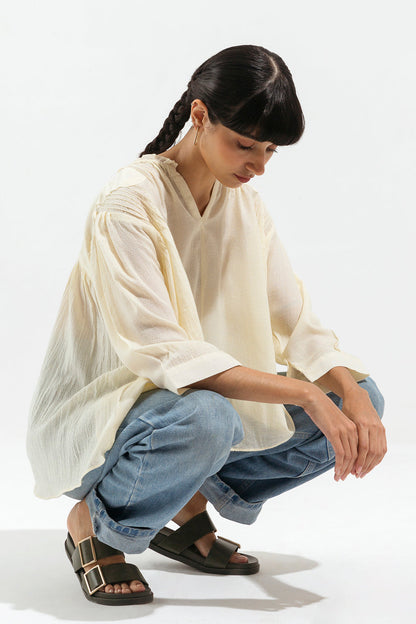 Beechtree - Off White Textured Top