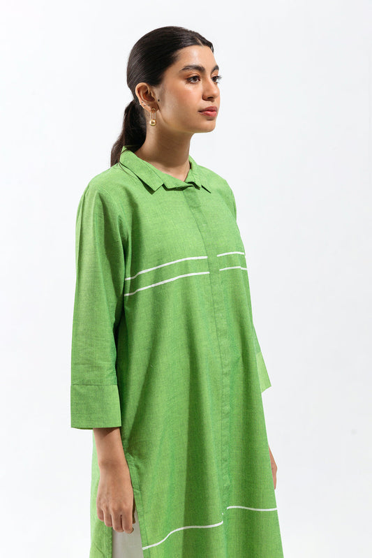 Beechtree - EMBROIDERED CHAMBRAY SHIRT (PRET)