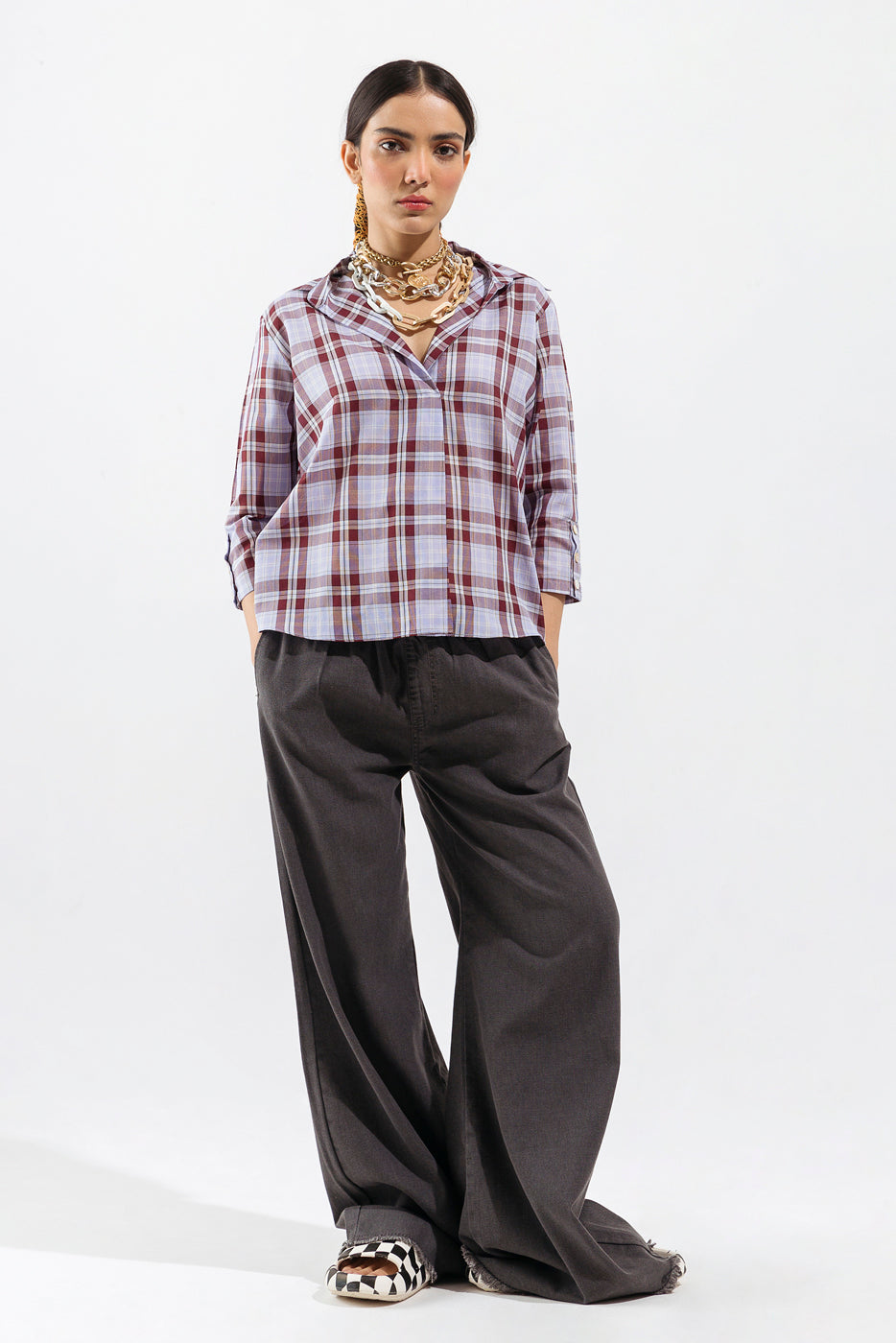 Beechtree - Multi Checkered Top