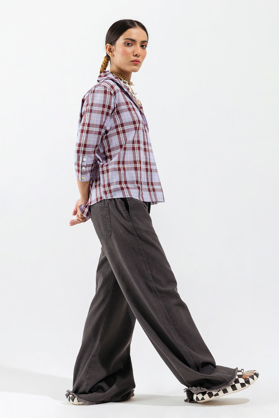 Beechtree - Multi Checkered Top