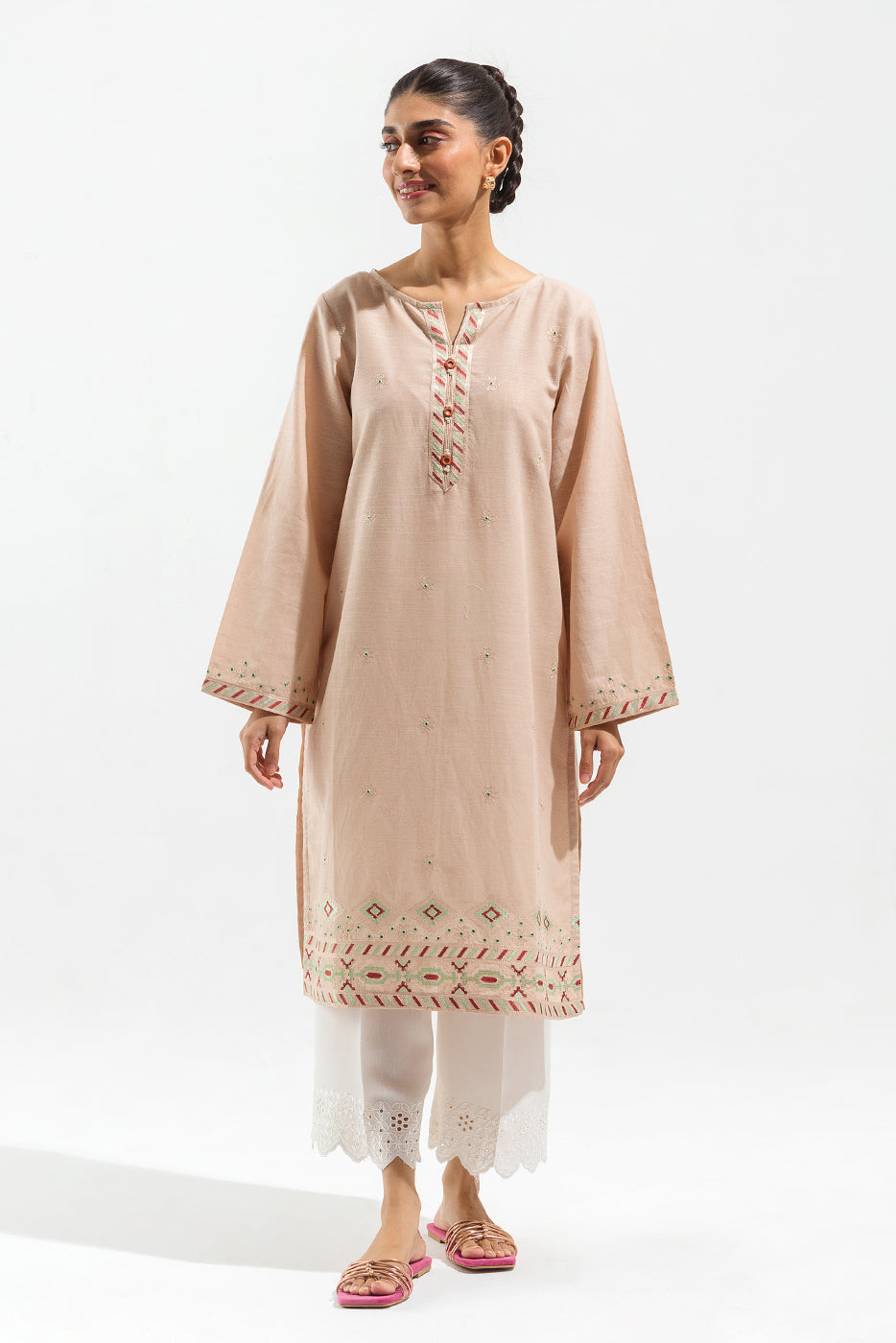 Beechtree - EMBROIDERED TEXTURED SHIRT (PRET)
