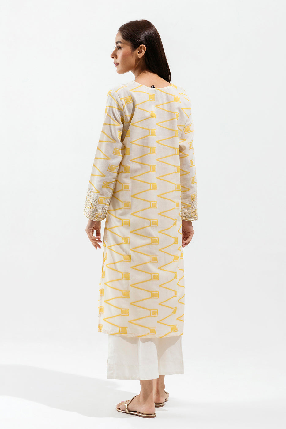 Beechtree - EMBROIDERED JACQUARD SHIRT (PRET)