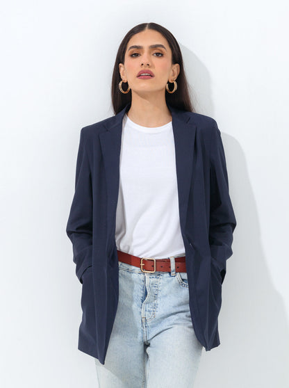 Beechtree - Oversized Dark Navy Blazer