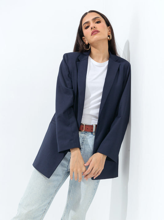 Beechtree - Oversized Dark Navy Blazer