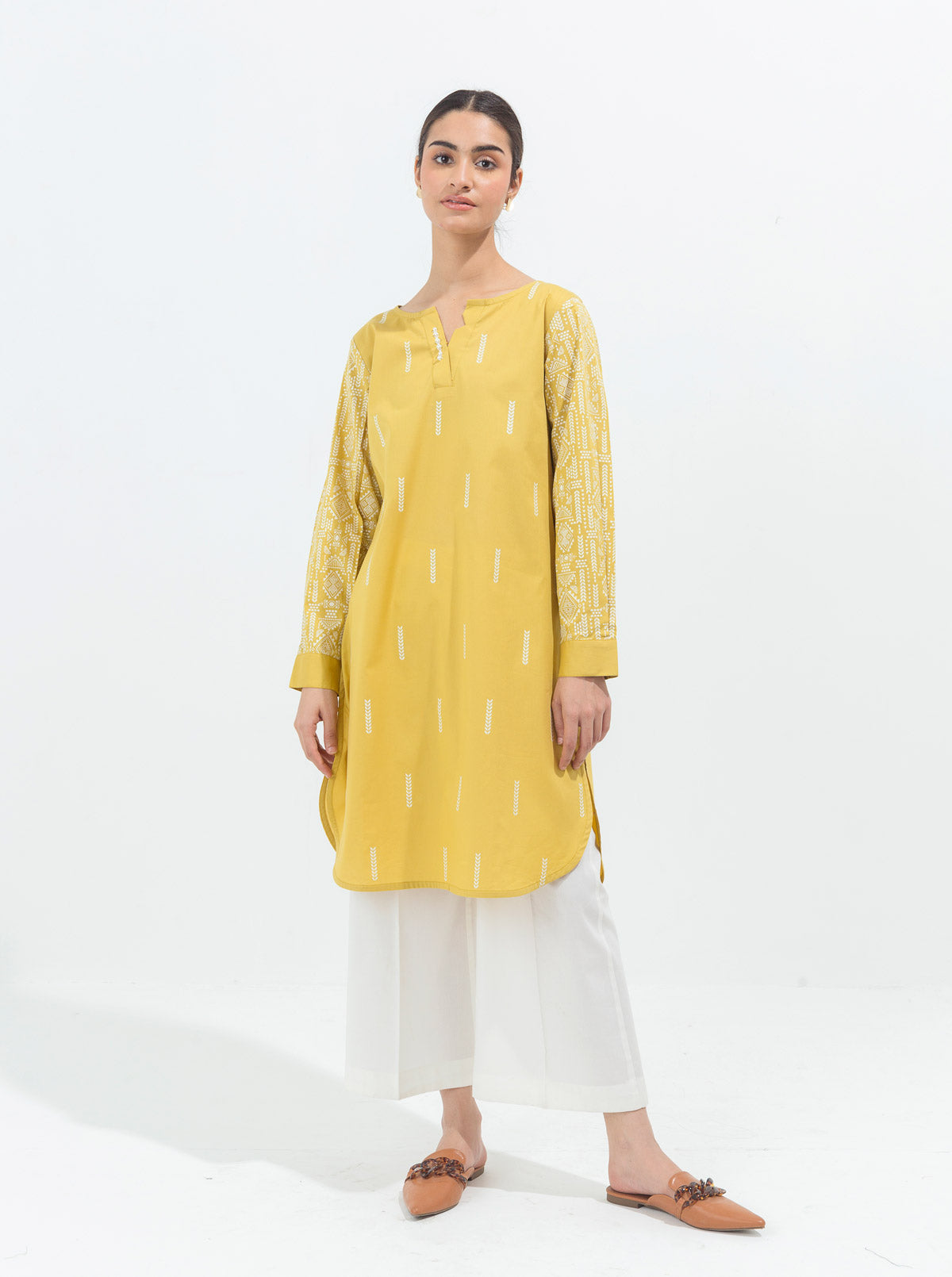 Beechtree - PRINTED CAMBRIC SHIRT (PRET)