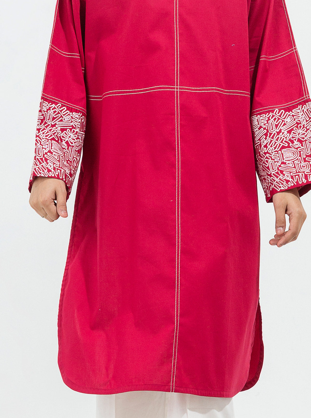 Beechtree - EMBROIDERED CAMBRIC SHIRT (PRET)