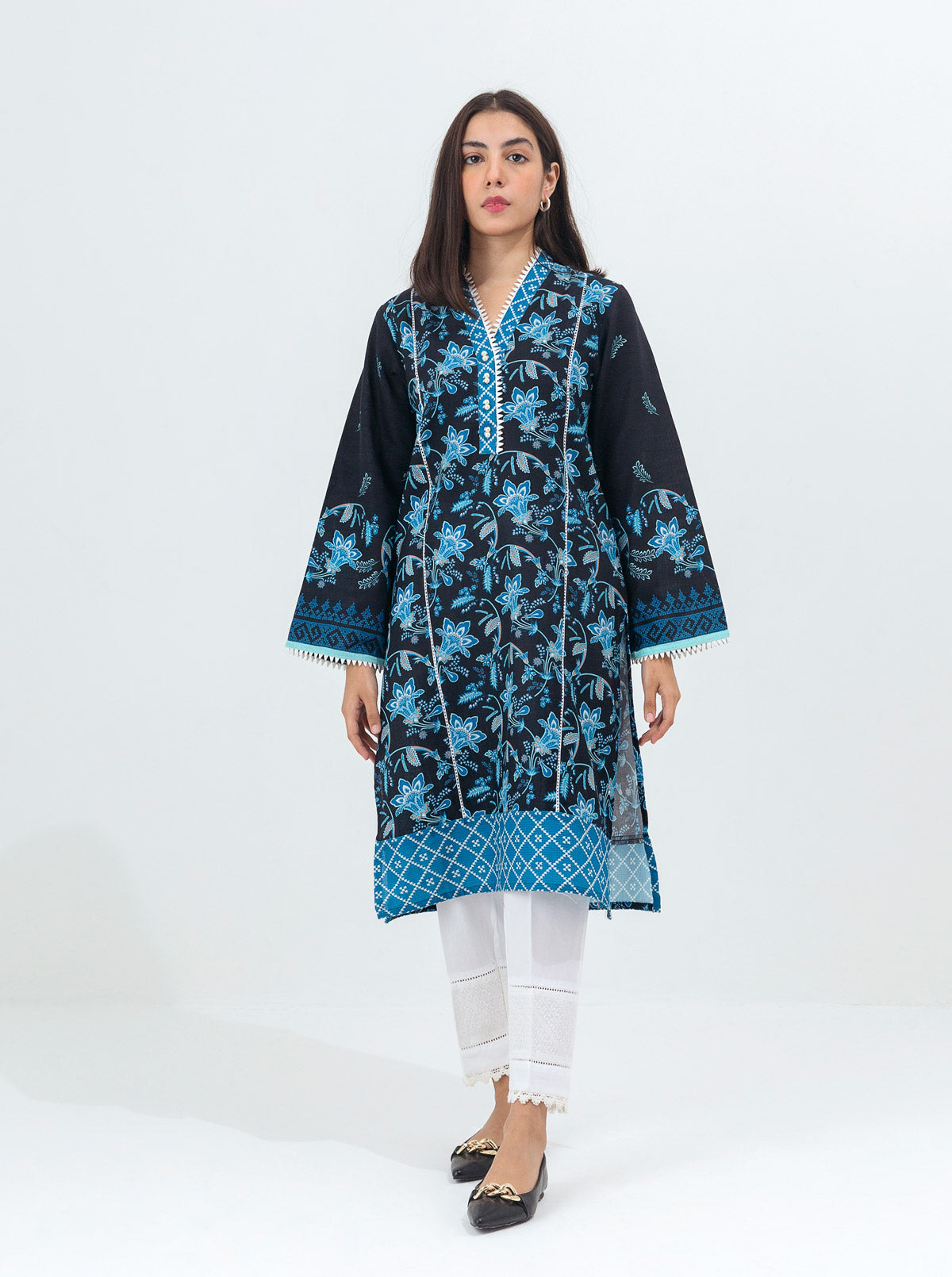 Beechtree - PRINTED KHADDAR SHIRT (PRET)
