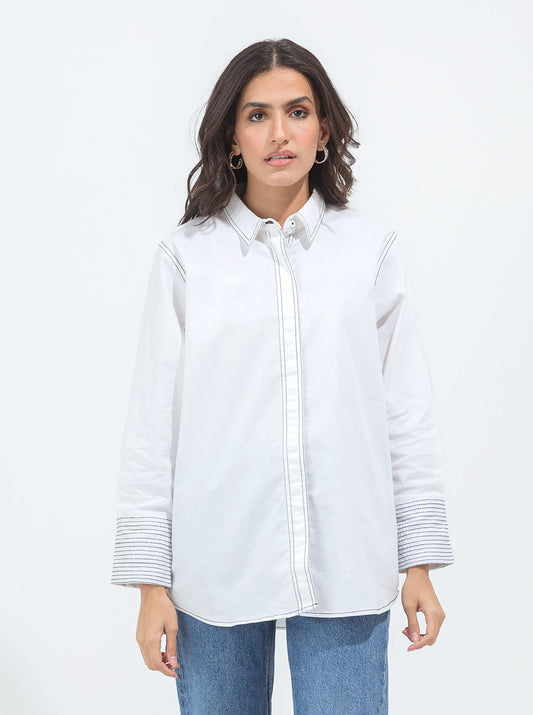 Beechtree - BASIC YARN DYED SHIRT (PRET)