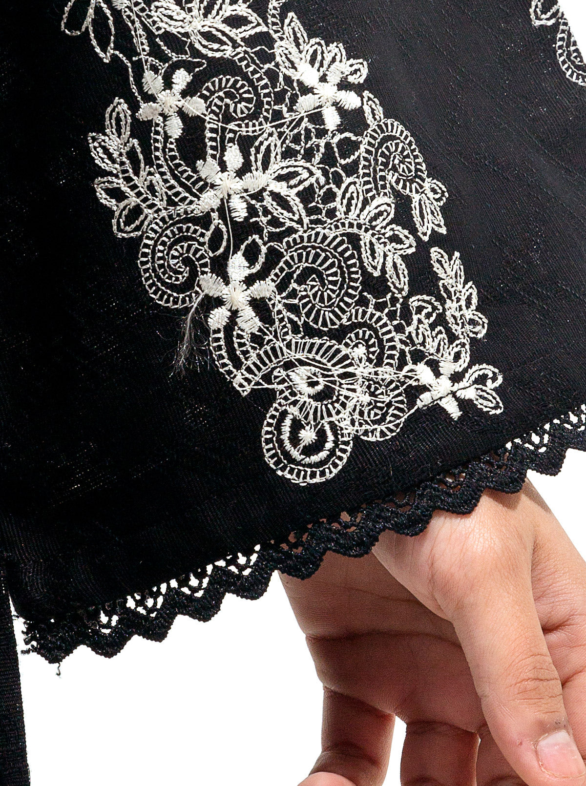 Beechtree - EMBROIDERED KHADDAR JACQUARD SHIRT (PRET)