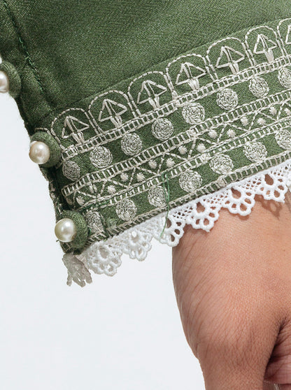 Beechtree - EMBROIDERED MISSOURI KHADDAR SHIRT (PRET)