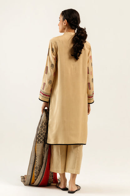 Beechtree - Embroidered Shirt With Dupatta
