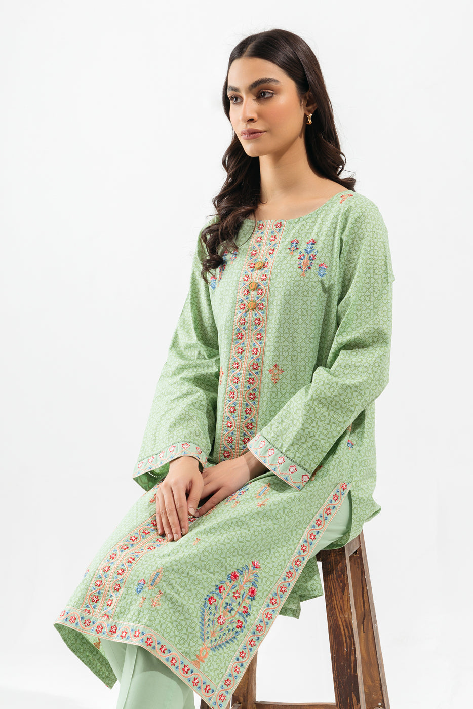 Beechtree - Embroidered Shirt With Pants