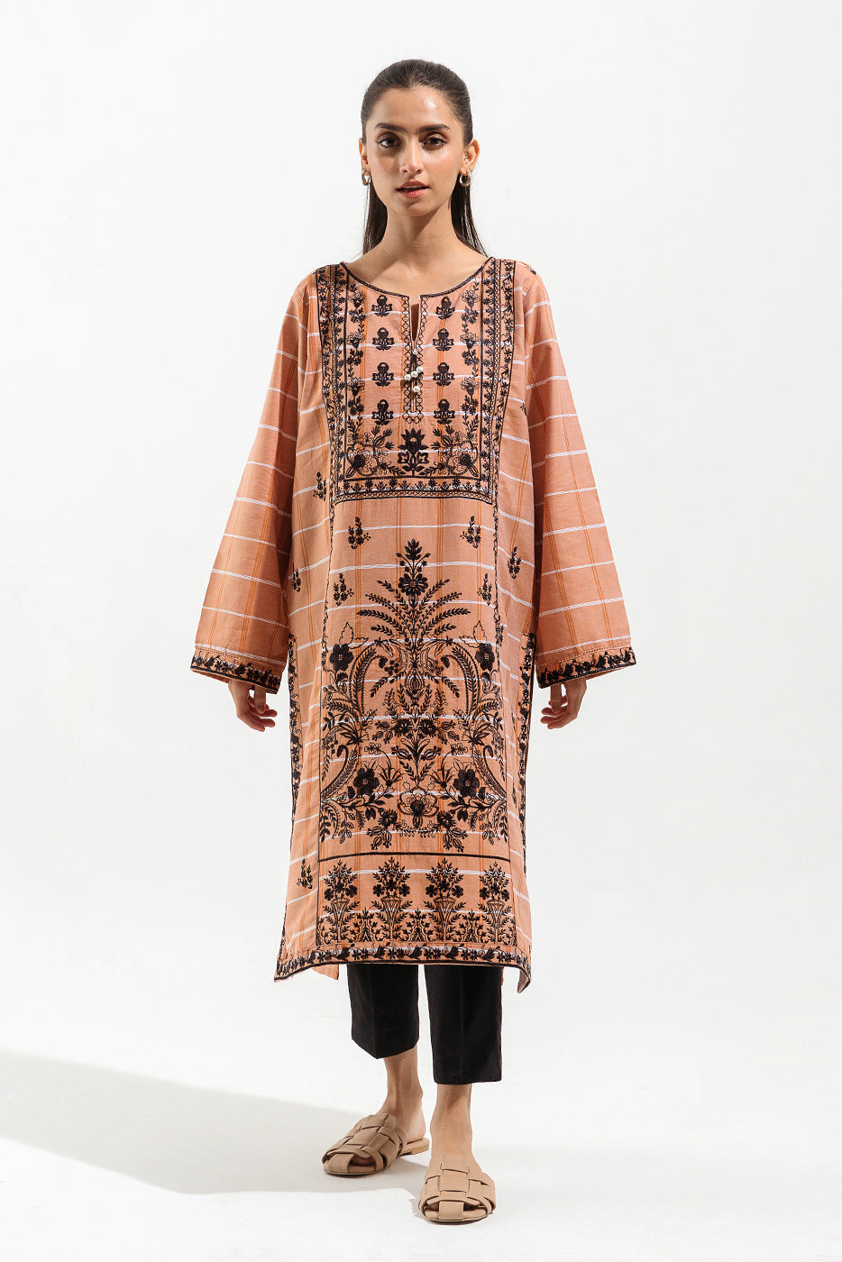 Beechtree - EMBROIDERED YARN DYED SHIRT (PRET)