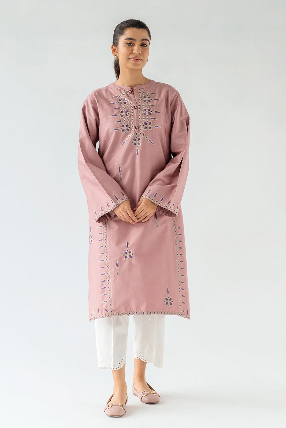 Beechtree - EMBROIDERED TWILL SHIRT (PRET)