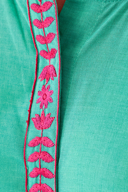 Beechtree - EMBROIDERED CHAMBRAY SHIRT (PRET)