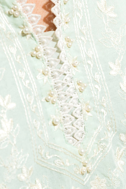 Beechtree - Embroidered Shirt With Dupatta